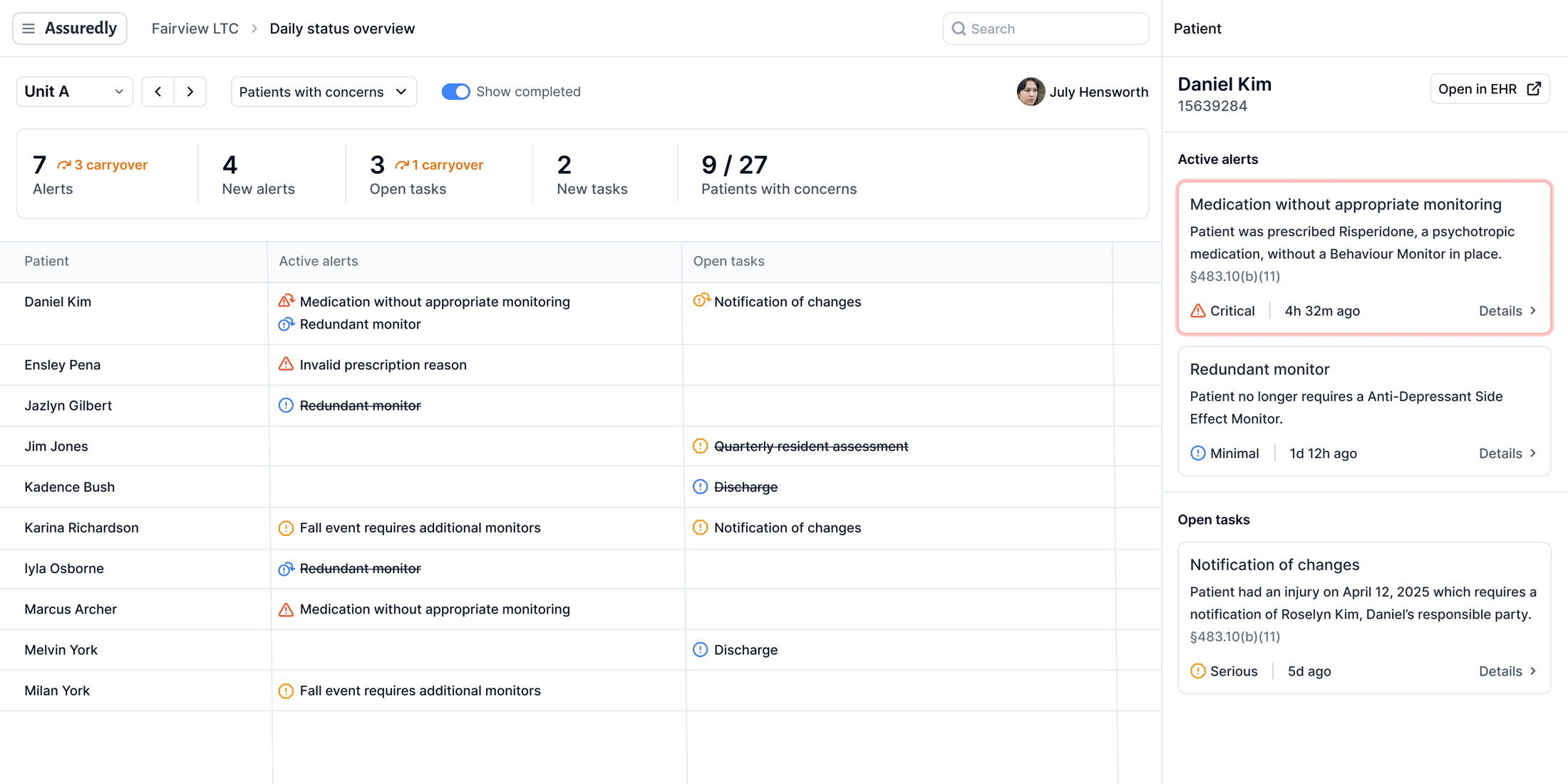 Simplified compliance
